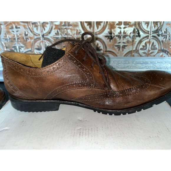 SANDRO MOSCOLONI DERBY WINGTIP Men’s Size 9.5 Made in Brazil - Picture 6 of 11